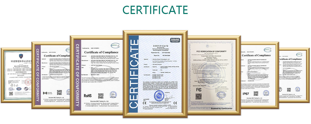 Led Certification Display Signage Rental LED Display,indoor/outdoor led screen, stage led wall | Focusbell